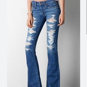 Boho artist american eagle jeans